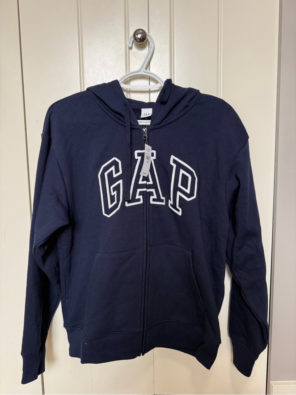 GAP Relaxed Gap Logo Zip Hoodie